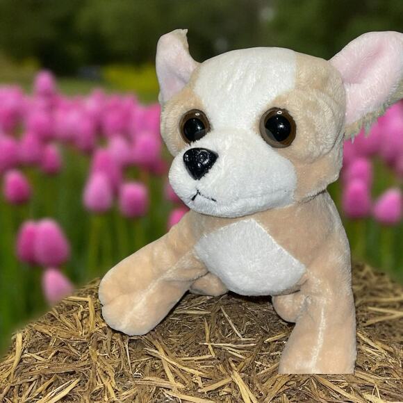 Ganz Plush Dog Chihuahua Stuffed Animal Webkinz Nursery Baby Shower Gift 7” - Picture 1 of 8